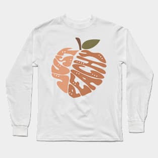 Just Peachy Groovy Long Sleeve T-Shirt